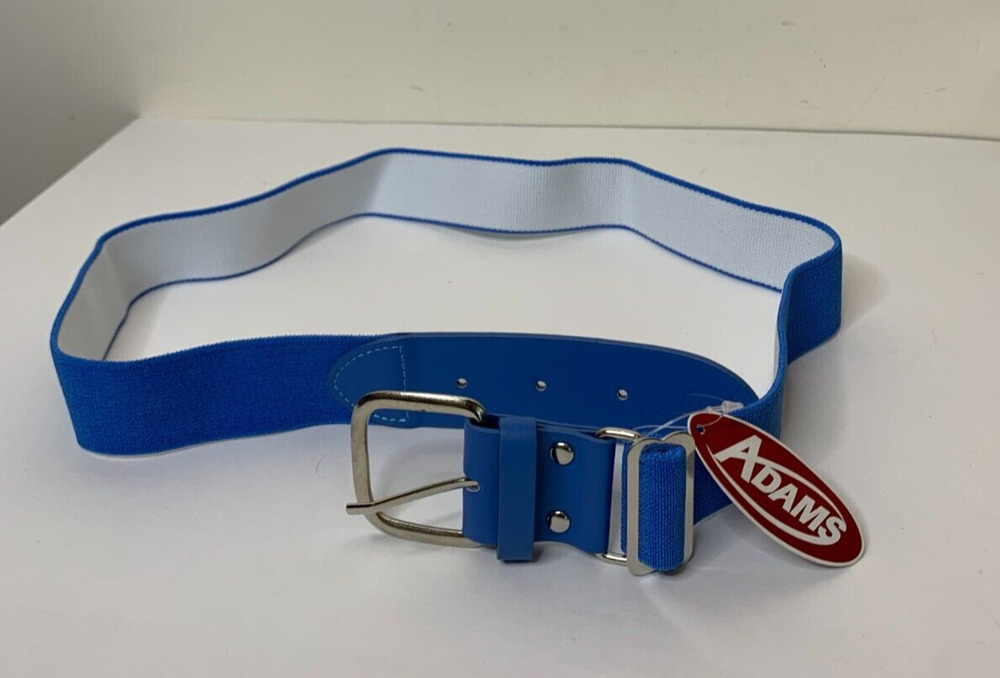 Adams Adult Adjustable Baseball Belt Size 1.5" - 40" - Blue